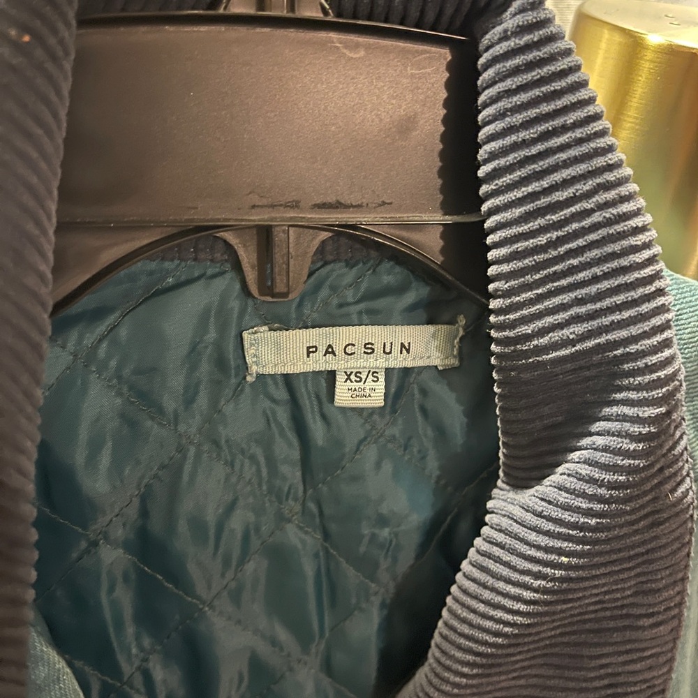 Chore coat -‎ teal w corduroy collar - Picture 6 of 6